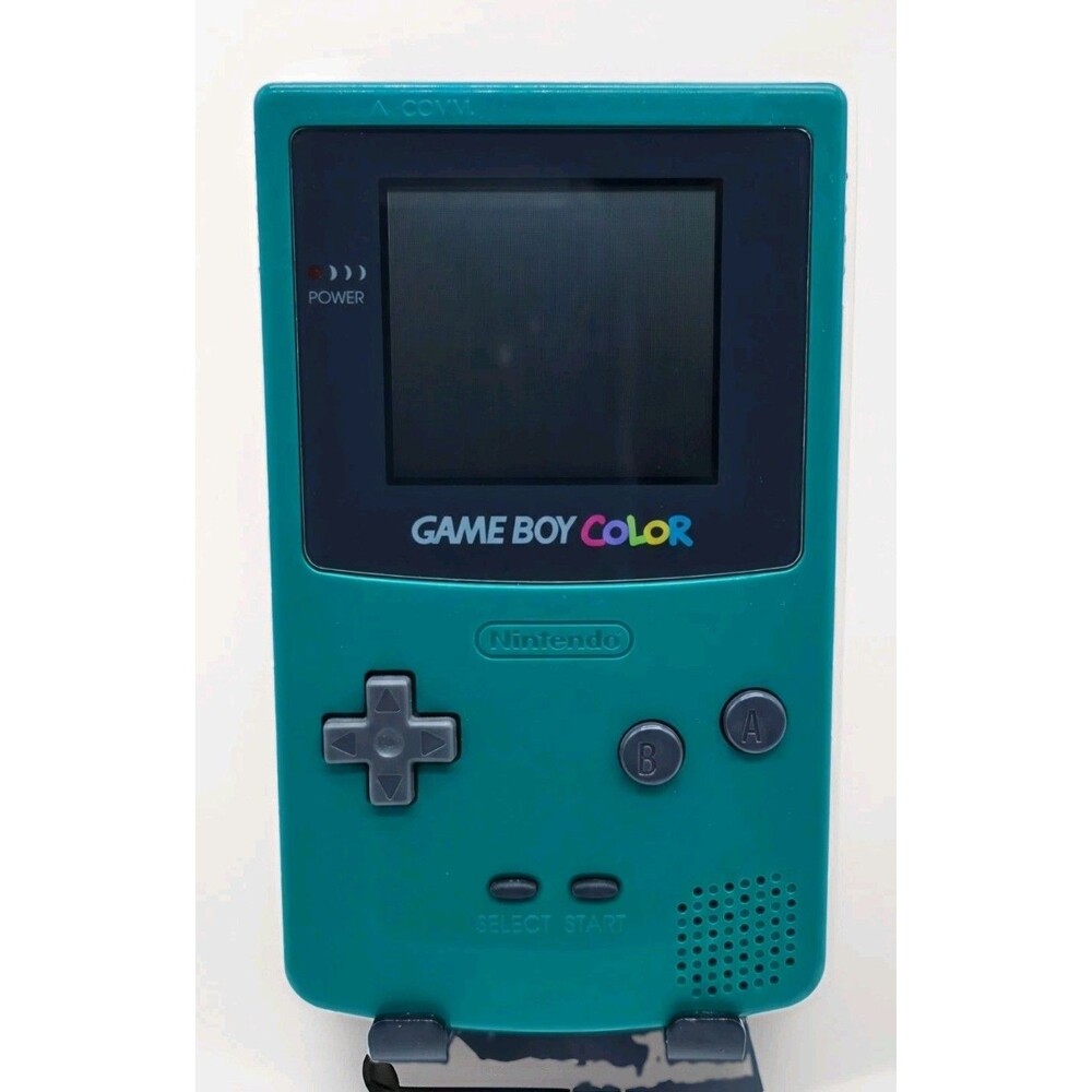 Nintendo Game Boy Color Teal Handheld Console CGB-001 with Games, Case TESTED